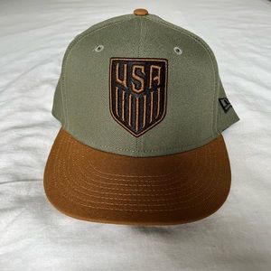 New Era Green USMNT Color Collection 9FIFTY Snapback Hat NWOT
